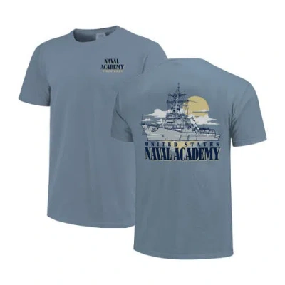 Image One Unisex   Blue Navy Midshipmen Hyper Local Naval Ship Sunset T-shirt In Multi