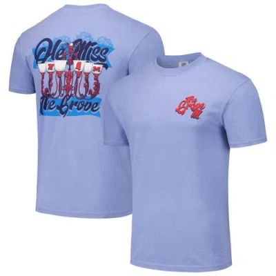 Image One Unisex Light Blue Ole Miss Rebels Hyper Local Chandelier Script T-shirt