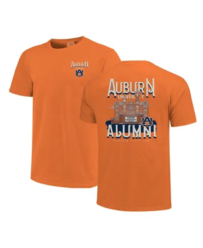 Image One Women's Auburn Tigers Comfort Colors Campus Alumni Relaxed Fit Heavyweight Cotton T-shirt In Orange