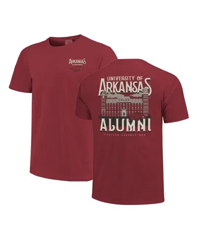 Image One Women's Cardinal Arkansas Razorbacks Comfort Colors Campus Alumni T-shirt