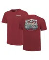 Image One Women's Cardinal Arkansas Razorbacks Comfort Colors Campus Scene Drawing Script T-shirt In Red
