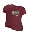 Image One Women's Cardinal Arkansas Razorbacks Repeat Slogan Boyfriend T-shirt In Red