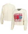 Image One Women's Natural Arizona Wildcats Comfort Colors Basketball Cropped Long Sleeve T-shirt In Natural