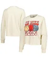 Image One Women's Natural Arizona Wildcats Comfort Colors Basketball Cropped Long Sleeve T-shirt In Natural