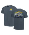 Image One Women's Navy Michigan Wolverines Comfort Colors Campus Scene Drawing Script T-shirt