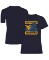 Image One Women's Navy West Virginia Mountaineers Fan T-shirt In Blue