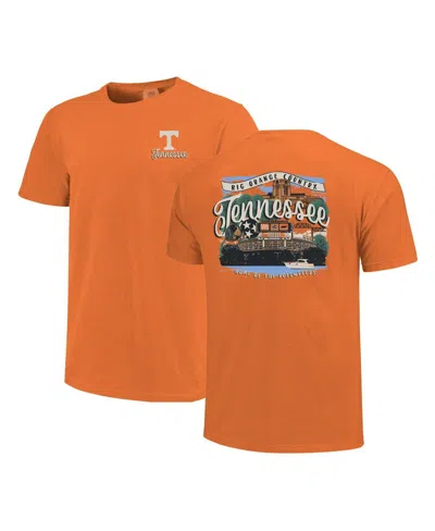 IMAGE ONE WOMEN'S TENNESSEE ORANGE TENNESSEE VOLUNTEERS COMFORT COLORS CAMPUS SCENE DRAWING SCRIPT T-SHIRT