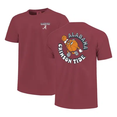 Image One Kids' Youth Crimson Alabama Crimson Tide Comfort Colors Basketball T-shirt
