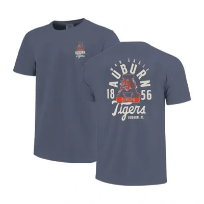 Image One Youth Navy Auburn Tigers Comfort Colors Mascot Overlay T-shirt In Blue