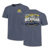 Image One Big Boys And Girls Navy Michigan Wolverines Local Campus Scene T-shirt In Gray