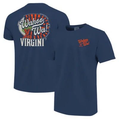 Image One Youth Navy Virginia Cavaliers Hyperlocal Comfort Colors T-shirt In Blue