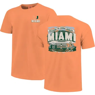 Image One Youth  Orange Miami Hurricanes Local Campus Scene T-shirt