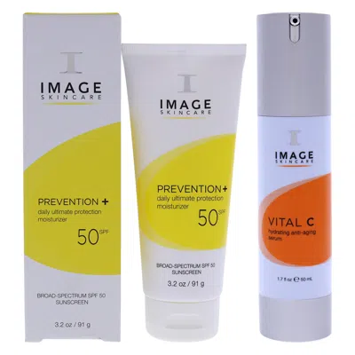 Image Prevention Plus Daily Ultimate Protection Moistrurizer Spf 50 And Vital C Hydrating Anti-aging Serum In Transparent