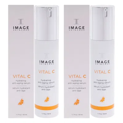Image Vital C Hydrating Anti Age Serum By  For Unisex - 1.7 oz Serum - Pack Of 2 In White