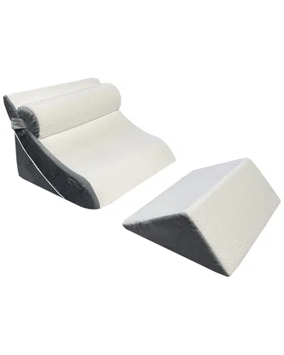 Imaginarium Adjustable Wedge 4pc Pillow Set In Gray