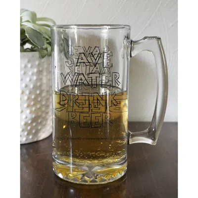 Imaginarium Goods Bmg25-igc-save Beer Glass Mug, 16 Oz. - Save In Multi