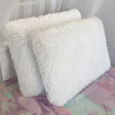 Imaginarium Memory Foam Fun Pillow, Huggy Collection With Snuggle Cover, Standard/queen, 2-pack In White