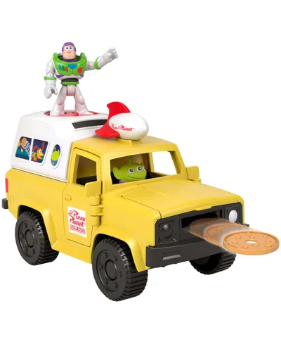 Imaginext Disney And Pixar Toy Story Pizza Planet Truck With Buzz Lightyear And Alien Action Figures In Transparent