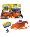 Imaginext Fisher-price Jurassic World Rebirth Aquachomp Chase Mosasaurus Dinosaur Toy Playset In Multi