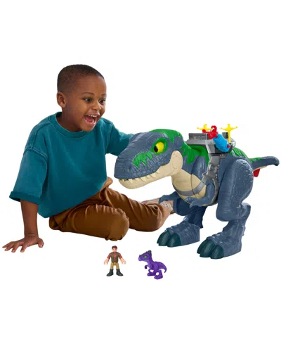 Imaginext Fisher-price Jurassic World Rebirth Ultimate Action Chomp T. Rex Dino Toy And Action Figures In Multi