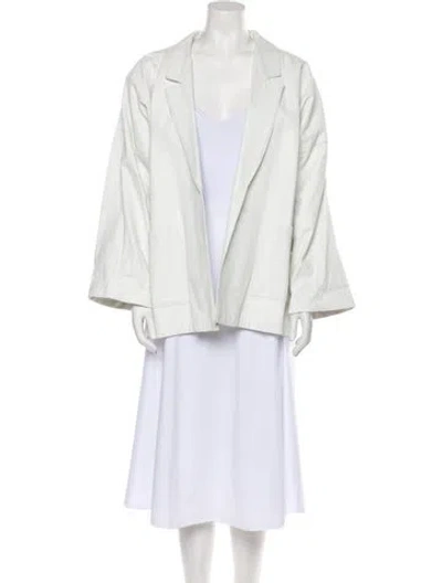 Pre-owned I.magnin Blazer In White