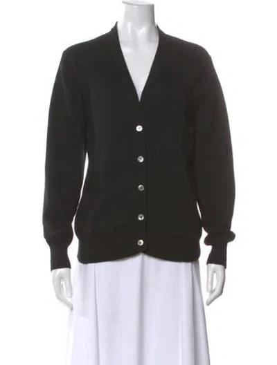 Pre-owned I.magnin Cashmere V-neck Sweater In Black