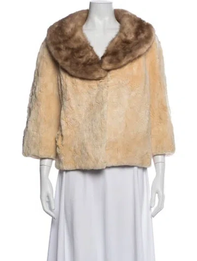 Pre-owned I.magnin Faux Fur Jacket In Brown