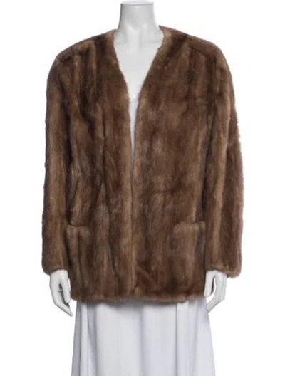Pre-owned I.magnin Fur Jacket In Brown