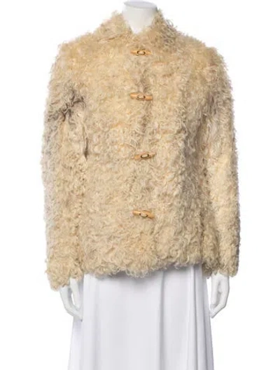 Pre-owned I.magnin Fur Jacket In Neutral