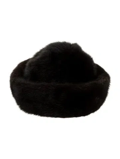 Pre-owned I.magnin Genuine Fur Hat In Brown