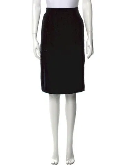 Pre-owned I.magnin Vintage Knee-length Skirt In Black