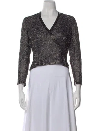 Pre-owned I.magnin Vintage Patterned Top In Multi