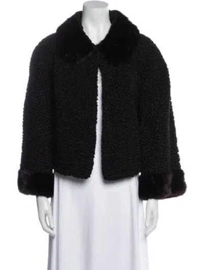 Pre-owned I.magnin Vintage Persian Lamb Fur Jacket In Black