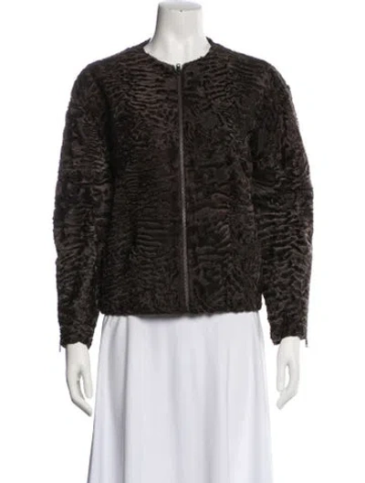 Pre-owned I.magnin Vintage Persian Lamb Jacket In Brown