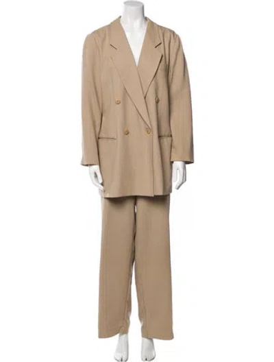 Pre-owned I.magnin Wool Pantsuit In Neutral