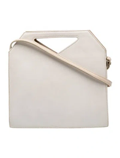 Pre-owned Imago-a Leather Top Handle Bag In Neutral