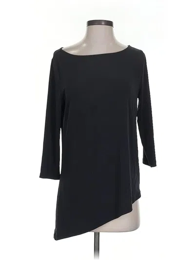 Pre-owned Iman 3/4 Sleeve T-shirt In Black