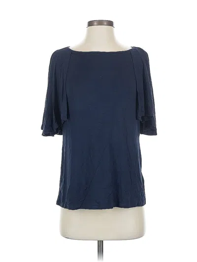Pre-owned Iman 3/4 Sleeve T-shirt In Blue