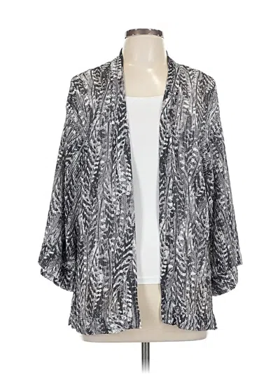 Pre-owned Iman Cardigan Sweater In Gray