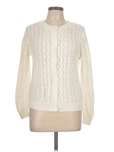 Pre-owned Iman Cardigan Sweater In Ivory