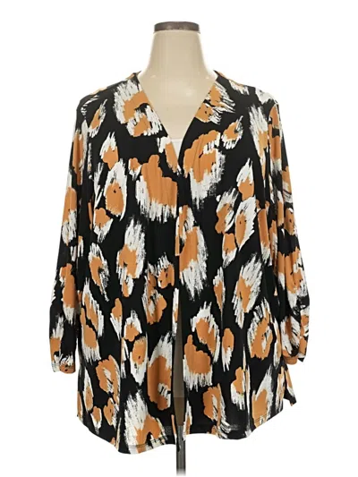 Pre-owned Iman Cardigan Sweater In Orange