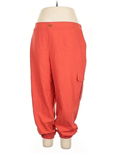 Pre-owned Iman Cargo Pants In Orange