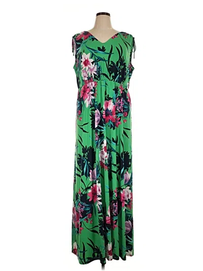 Pre-owned Iman Casual Dress In Green