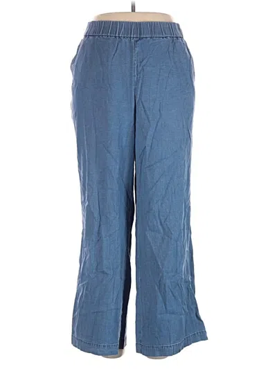 Pre-owned Iman Casual Pants In Blue