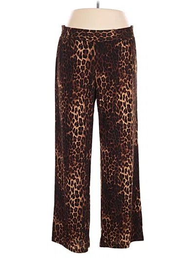 Pre-owned Iman Casual Pants In Brown