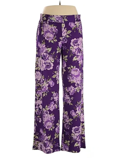 Pre-owned Iman Casual Pants In Purple