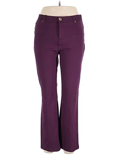 Pre-owned Iman Casual Pants In Purple