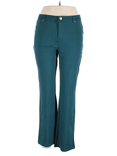 Pre-owned Iman Casual Pants In Teal