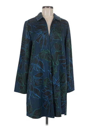 Pre-owned Iman Coat In Blue