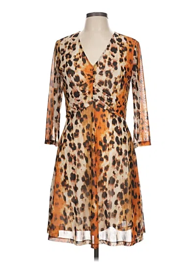 Pre-owned Iman Cocktail Dress In Brown